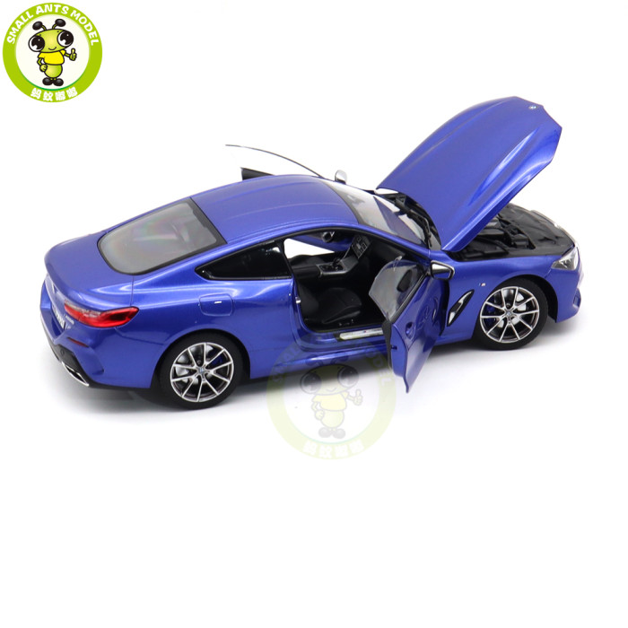 1/18 BMW M850i M8 850i 2018 G15 Norev 183286 Blue Metallic Diecast Model Toys Car Gifts For Father Boyfriend Husband
