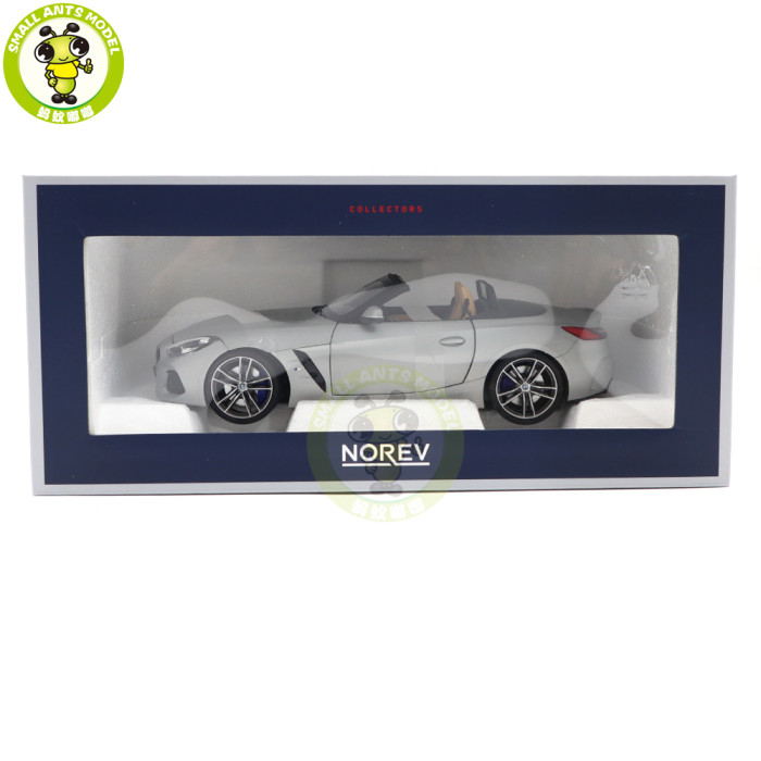1/18 BMW Z4 2019 G29 Norev 183273 Silver Diecast Model Toy Car Gifts For Father Boyfriend Husband