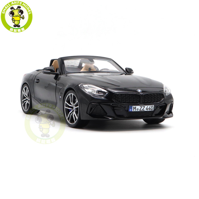 1/18 BMW Z4 2019 G29 Norev 183272 Black Metallic Diecast Model Toy Car Gifts For Father Boyfriend Husband