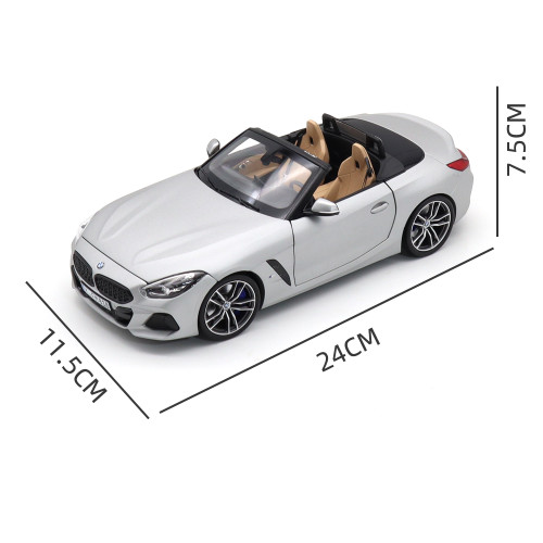 1/18 BMW Z4 2019 G29 Norev 183273 Silver Diecast Model Toy Car Gifts For Father Boyfriend Husband
