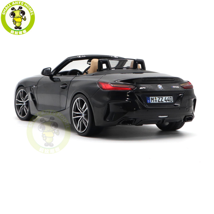 1/18 BMW Z4 2019 G29 Norev 183272 Black Metallic Diecast Model Toy Car Gifts For Father Boyfriend Husband