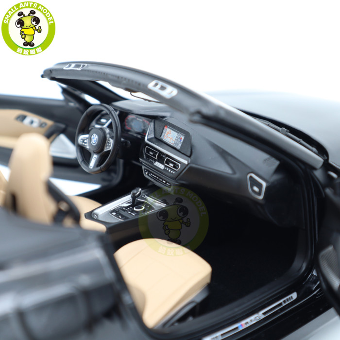 1/18 BMW Z4 2019 G29 Norev 183272 Black Metallic Diecast Model Toy Car Gifts For Father Boyfriend Husband