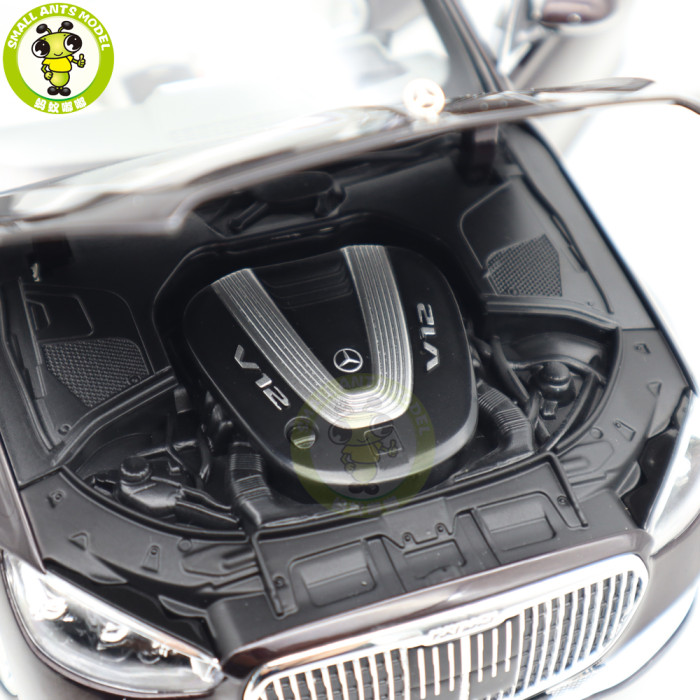 1/18 Mercedes Benz S Class Maybach S680 2021 X223 Norev 183915 Ruby Black Metallic Diecast Model Toys Car Gifts For Father Boyfriend Husband