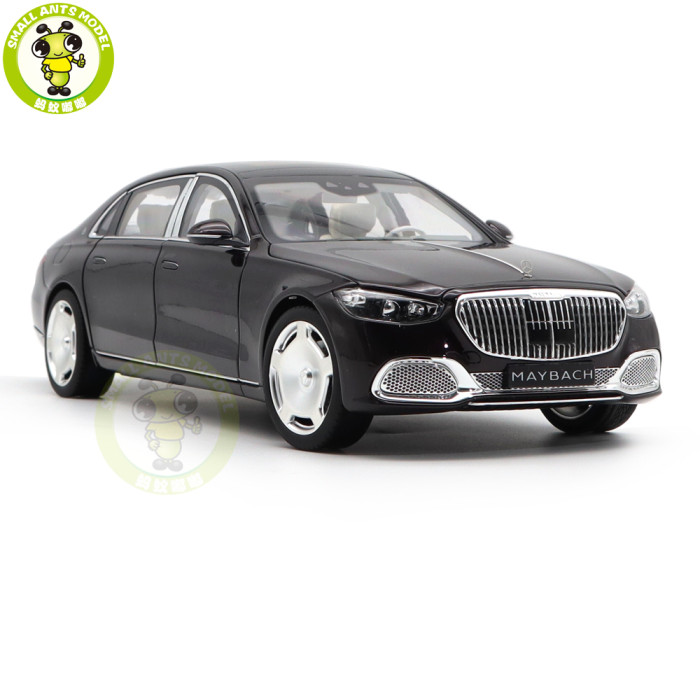 1/18 Mercedes Benz S Class Maybach S680 2021 X223 Norev 183915 Ruby Black Metallic Diecast Model Toys Car Gifts For Father Boyfriend Husband