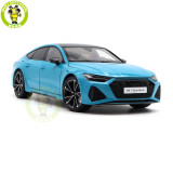 1/18 Audi RS 7 RS7 C8 Sportback 2021 Blue KengFai Diecast Metal Model Car Toys Gifts For Husband Boyfriend Father