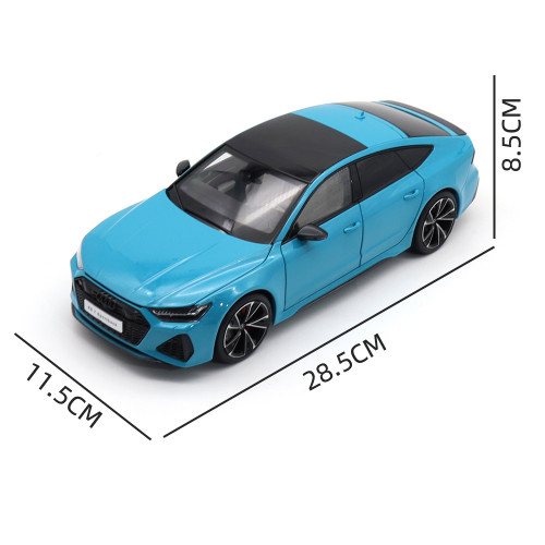 1/18 Audi RS 7 RS7 C8 Sportback 2021 Blue KengFai Diecast Metal Model Car Toys Gifts For Husband Boyfriend Father