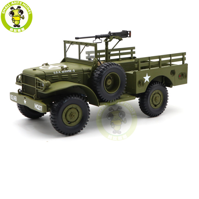 1/18 Dodge BEEP WC Series WC51 WC52 Diecast Model Toys Car Gifts For Father Boyfriend Husband