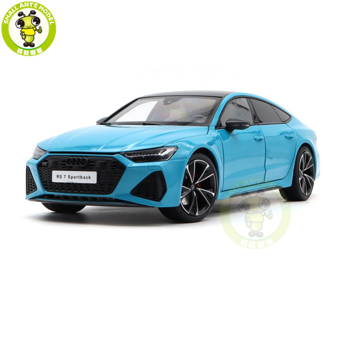 1/18 Audi RS 7 RS7 C8 Sportback 2021 Blue KengFai Diecast Metal 