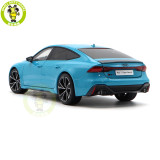 1/18 Audi RS 7 RS7 C8 Sportback 2021 Blue KengFai Diecast Metal Model Car Toys Gifts For Husband Boyfriend Father