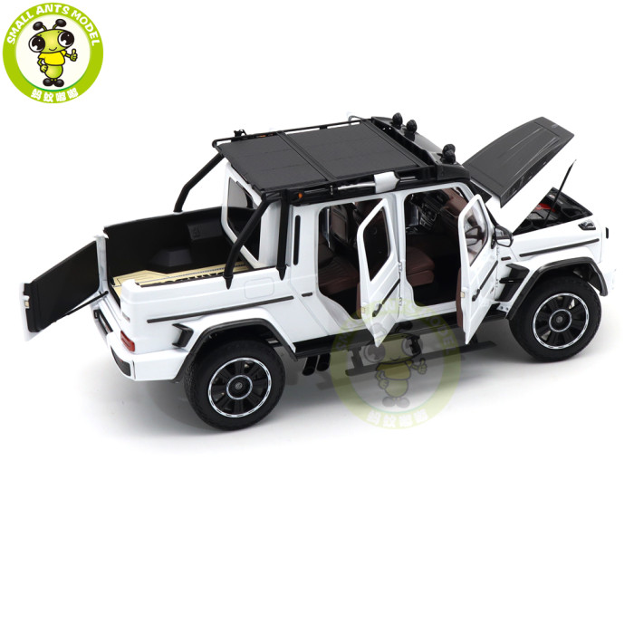 1/18 Benz Brabus G800 Adventure XLP 2020 Pickup Truck Almost Real Diecast Model Toy Cars Boys Girls Gifts