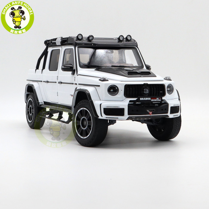 1/18 Benz Brabus G800 Adventure XLP 2020 Pickup Truck Almost Real Diecast Model Toy Cars Boys Girls Gifts