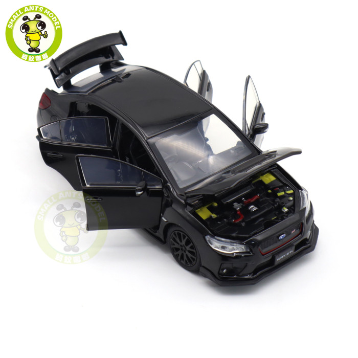 1/32 JKM Subaru WRX STI With Lights Diecast Model Toys Car Boys Girls Gifts