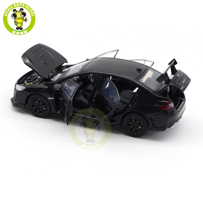 1/32 JKM Subaru WRX STI With Lights Diecast Model Toys Car Boys Girls Gifts
