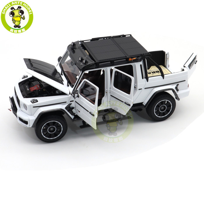 1/18 Benz Brabus G800 Adventure XLP 2020 Pickup Truck Almost Real Diecast Model Toy Cars Boys Girls Gifts