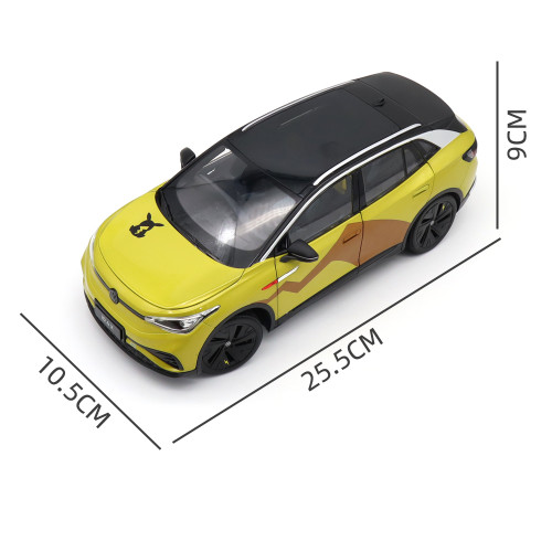JakeSpecial - ID.4X SUV 1:43 Scale Diecast Model Yellow
