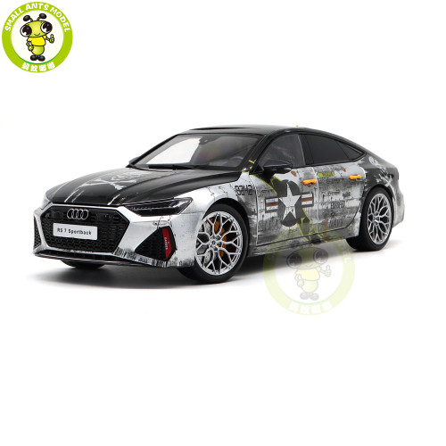 1/18 Audi RS 7 RS7 C8 Sportback 2021 F14 Jolly Rogers KengFai Diecast Model Toy Car Gifts For Friends Father