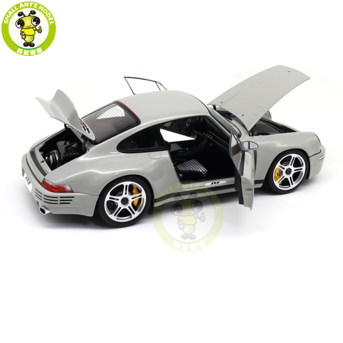 1/18 Almost Real 880204 Porsche RUF SCR 2018 Chalk Grey Diecast Model Toy Car Gifts For Friends Father