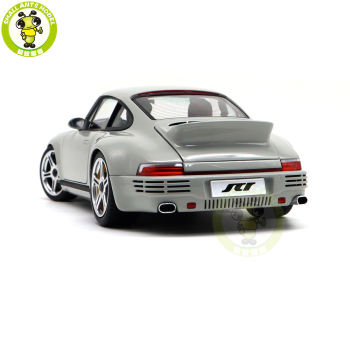 1/18 Almost Real 880204 Porsche RUF SCR 2018 Chalk Grey Diecast Model Toy Car Gifts For Friends Father
