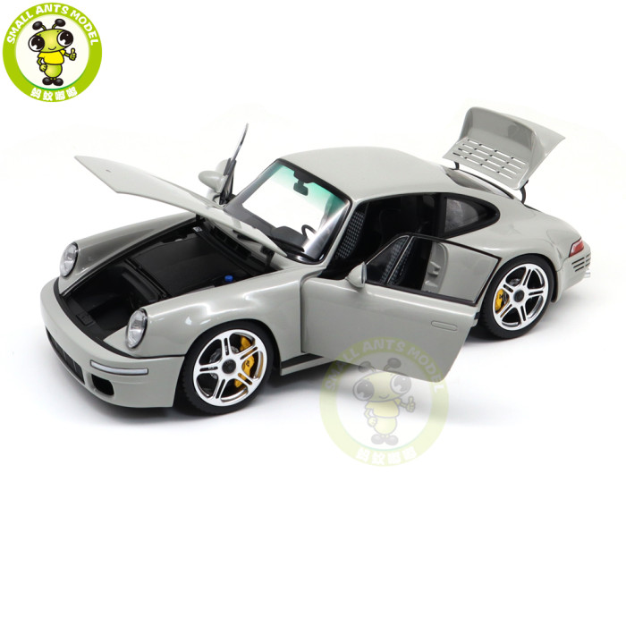 1/18 Almost Real 880204 Porsche RUF SCR 2018 Chalk Grey Diecast Model Toy Car Gifts For Friends Father