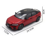 1/18 Honda CIVIC 11th Generation 2023 Hatchback Diecast Model Toy Car Gifts For Friends Father