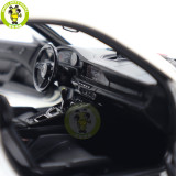 1/18 Porsche 911 992 GT3 2021 Norev 187306 White Red Strips Diecast Model Toys Car Gifts For Husband Boyfriend Father