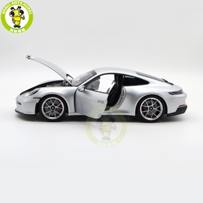 1/18 Porsche 911 992 GT3 Touring 2021 Norev 187318 Silver Diecast Model Toys Car Gifts For Husband Boyfriend Father