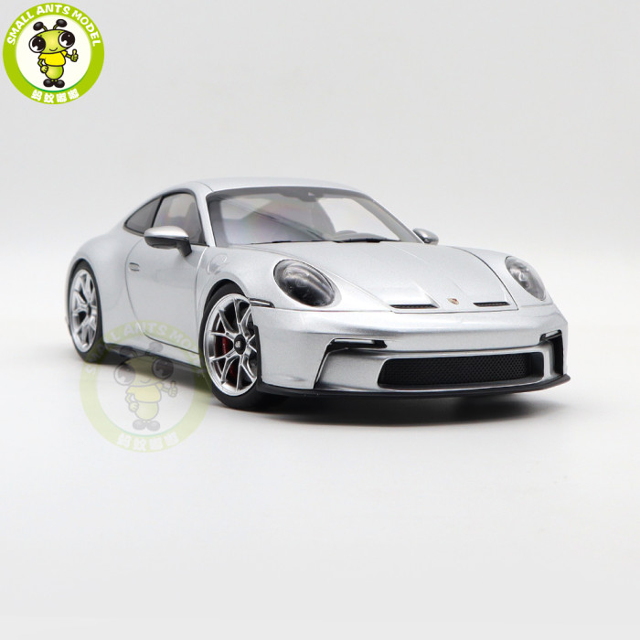 1/18 Porsche 911 992 GT3 Touring 2021 Norev 187318 Silver Diecast Model Toys Car Gifts For Husband Boyfriend Father