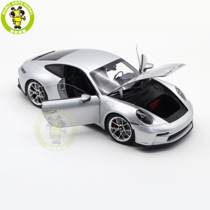 1/18 Porsche 911 992 GT3 Touring 2021 Norev 187318 Silver Diecast Model Toys Car Gifts For Husband Boyfriend Father