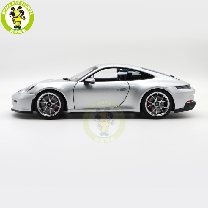 1/18 Porsche 911 992 GT3 Touring 2021 Norev 187318 Silver Diecast Model Toys Car Gifts For Husband Boyfriend Father