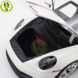 1/18 Porsche 911 992 GT3 2021 Norev 187306 White Red Strips Diecast Model Toys Car Gifts For Husband Boyfriend Father