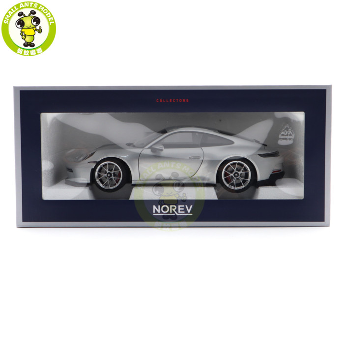 1/18 Porsche 911 992 GT3 Touring 2021 Norev 187318 Silver Diecast Model Toys Car Gifts For Husband Boyfriend Father