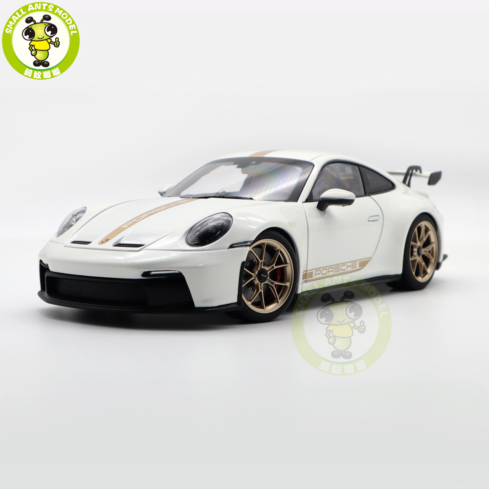 1/18 Porsche 911 992 GT3 2021 Norev 187319 White Gold Strips