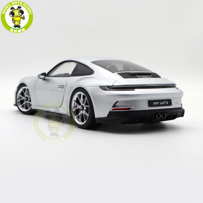 1/18 Porsche 911 992 GT3 Touring 2021 Norev 187318 Silver Diecast Model Toys Car Gifts For Husband Boyfriend Father