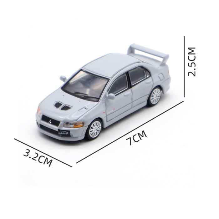 1/64 JKM Mitsubishi Lancer Evolution EVO 7 VII Diecast Model Toy Cars Boys Girls Gifts