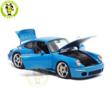 1/18 Almost Real 880202 Porsche RUF SCR 2018 Blue Diecast Model Toy Car Gifts For Friends Father