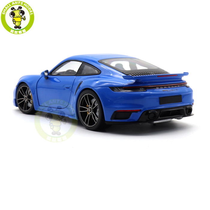 1/18 Minichamps Porsche 911 992 Turbo S Coupe Sport Design 2021 Diecast Model Toys Car Gifts For Friends Father