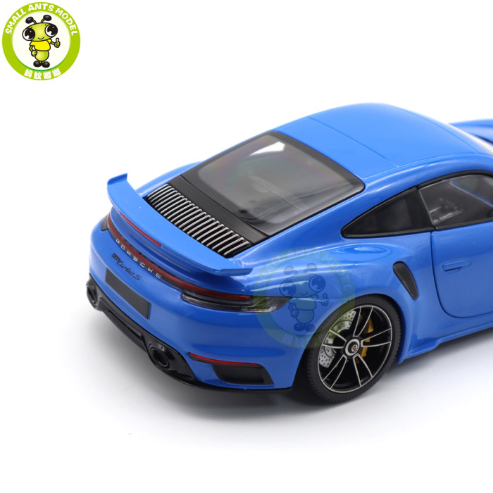 1/18 Minichamps Porsche 911 992 Turbo S Coupe Sport Design 2021 Diecast Model Toys Car Gifts For Friends Father