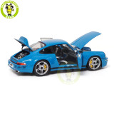 1/18 Almost Real 880202 Porsche RUF SCR 2018 Blue Diecast Model Toy Car Gifts For Friends Father