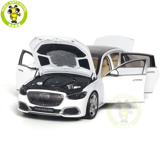 1/18 Mercedes Maybach S Class S680 2021 Almost Real 820116 White Diecast Model Toy Car Gifts For Friends Father