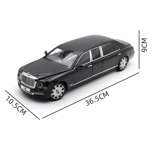 1/18 Bentley Mulsanne Grand Limousine Mulliner Almost Real 830602 Onyx Diecast Metal Model car Gifts Collection Hobby