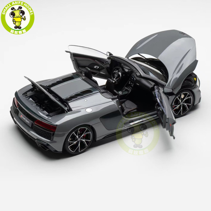 1/18 Audi Sport R8 Spyder KengFai Diecast Model Toy Car Gifts For Friends Father
