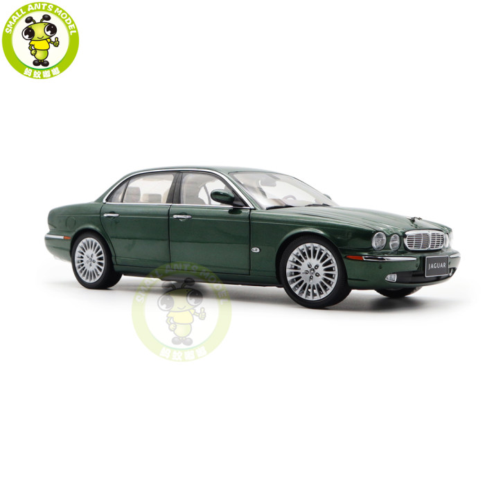 1/18 Almost Real 810502 Land Rover Jaguar XJ X350 XJ6 Green Diecast Model Car Gifts For Father Friends