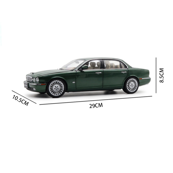 1/18 Almost Real 810502 Land Rover Jaguar XJ X350 XJ6 Green Diecast Model Car Gifts For Father Friends