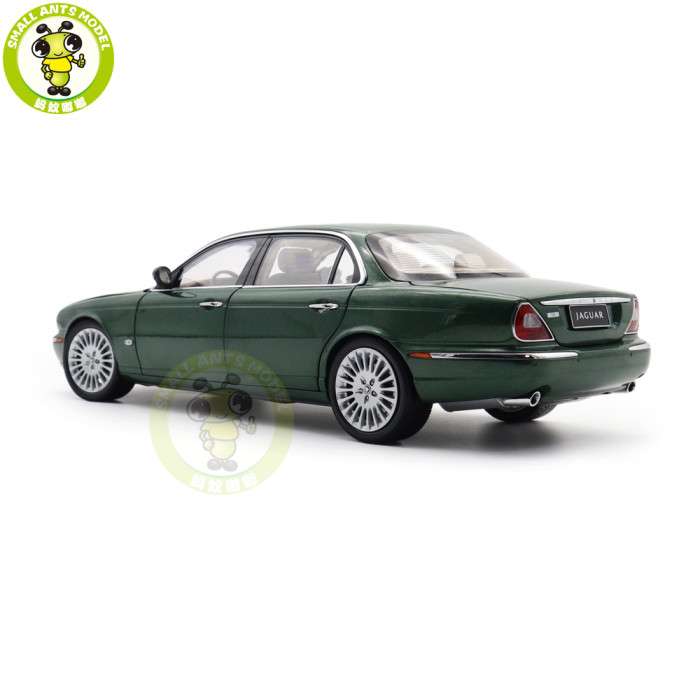 1/18 Almost Real 810502 Land Rover Jaguar XJ X350 XJ6 Green Diecast Model Car Gifts For Father Friends