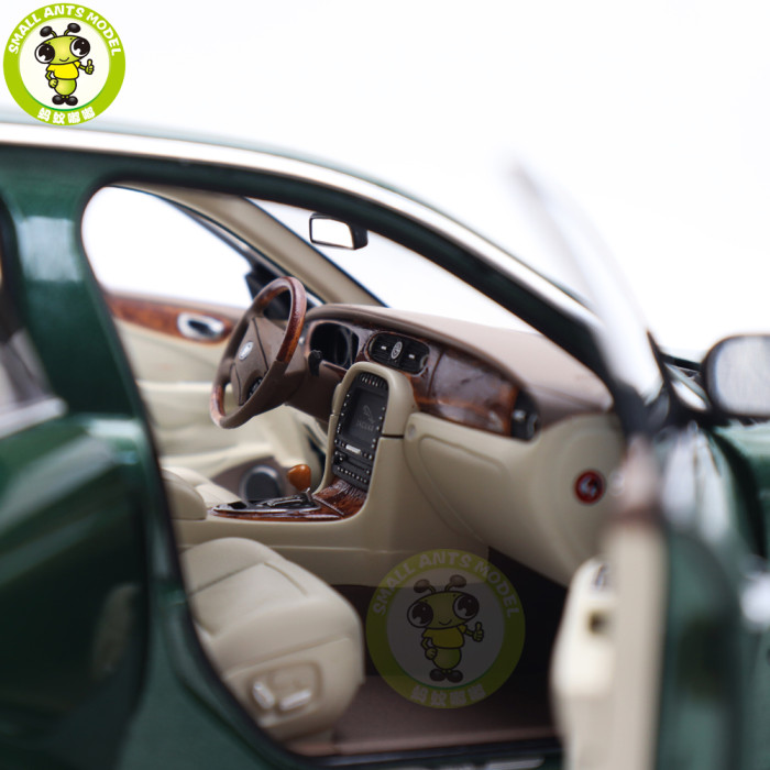 1/18 Almost Real 810502 Land Rover Jaguar XJ X350 XJ6 Green Diecast Model Car Gifts For Father Friends