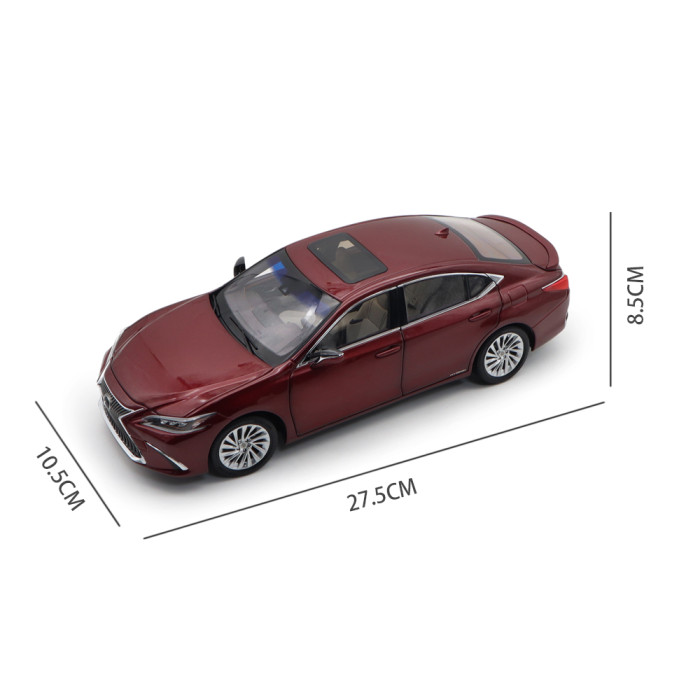 1/18 All New Toyota Lexus ES300 ES300H 2019 Diecast Model Car Suv hobby collection Gifts White