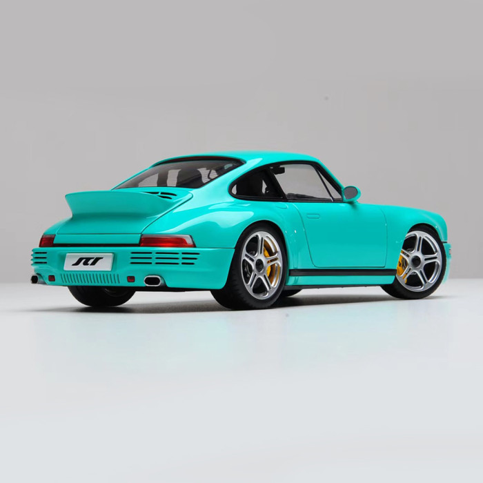 1/18 Almost Real Porsche RUF SCR 2018 Pearl Mint Green Diecast Model Toy Car Gifts For Friends Father