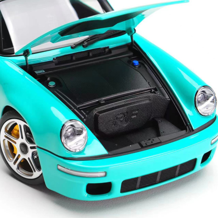 1/18 Almost Real Porsche RUF SCR 2018 Pearl Mint Green Diecast Model Toy Car Gifts For Friends Father