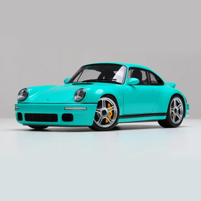 1/18 Almost Real Porsche RUF SCR 2018 Pearl Mint Green Diecast Model Toy Car Gifts For Friends Father