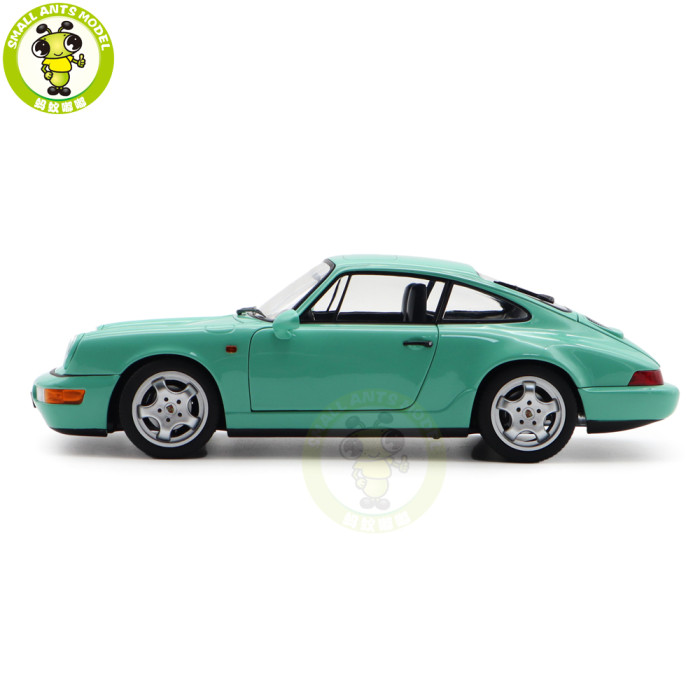 1/18 Porsche 964 911 Carrera 2 1992 Norev 187327 Mint Green Diecast Model Toys Car Gifts For Friends Father